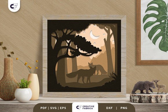 3D SVG: Fox in the Forest