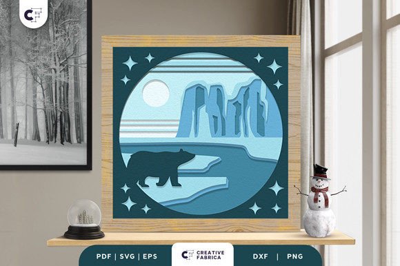 3D SVG Winter Design for Web and Editorial