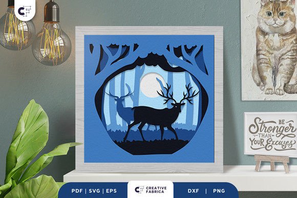 Animal in the Forest 3D SVG
