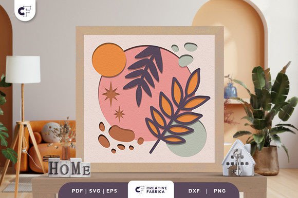 Bohemian 3D SVG Ornaments for Blogs