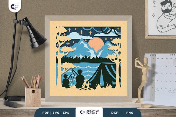 Fishing with Dad 3D SVG for Father S Day