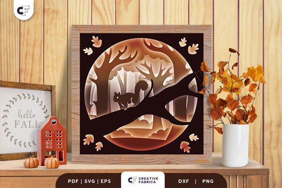 Forest in the Autumn 3D SVG