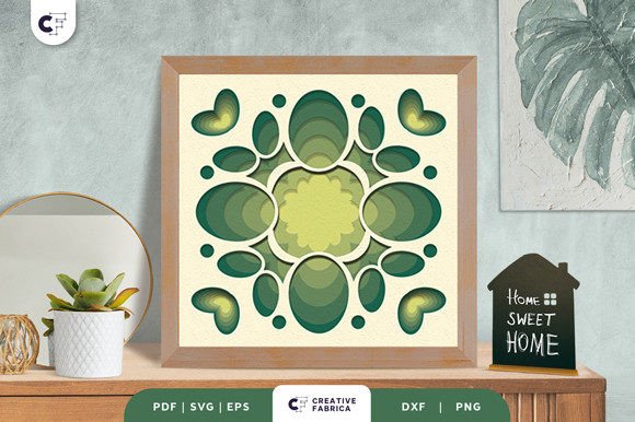 Geometric Plant 3D Shadow Box SVG Review