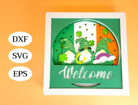 Lucky Leprechauns 3D SVG for Shadow Boxes