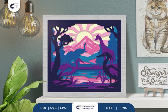 Reviewing the Animal Lake Mountain 3D SVG for Other Crafts