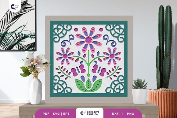 Spring Flowers 3D SVG for Seasonal Branding