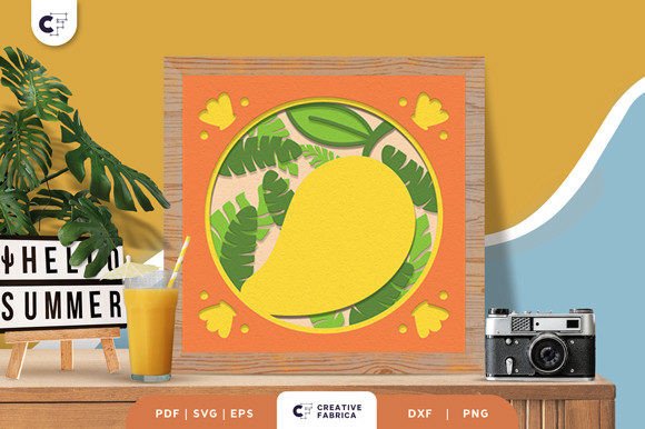 Summer Mango 3D SVG: A Vibrant Brand Asset