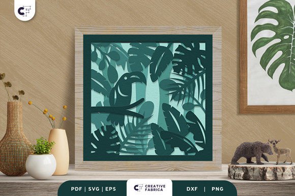 Tropical Leaves 3D SVG