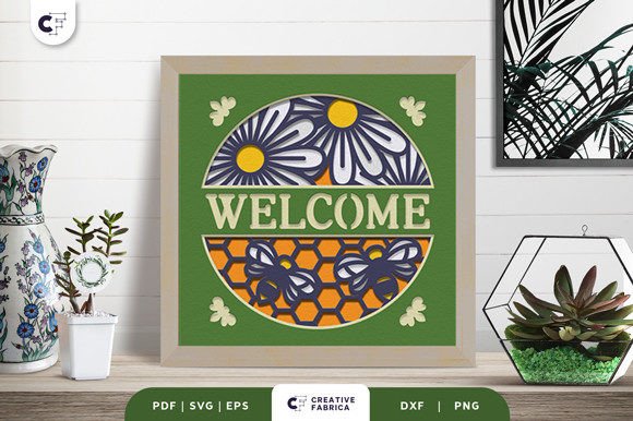 Welcome Home 3D SVG Ornament