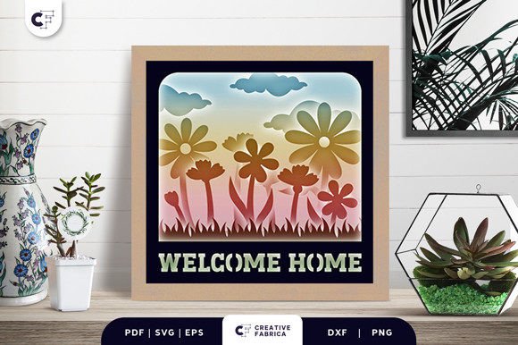 Welcome Sign 3D SVG for Ornaments