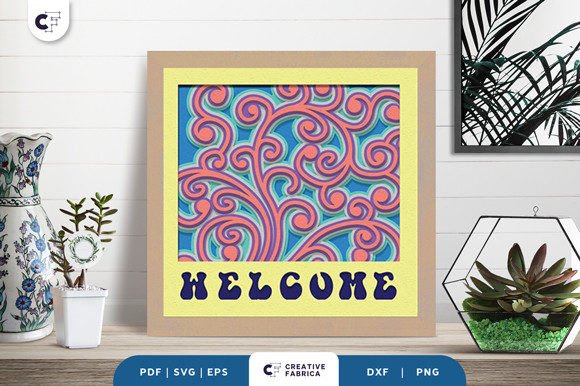 Welcome Sign 3D SVG Ornaments